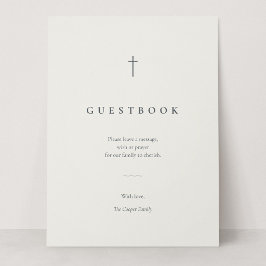 Grace Stone Minimal Kors Gästbok Bordsskylt