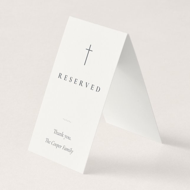 Grace Stone Religiös Reserverad Sittplats Kort (Framsida)