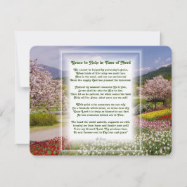 "Grace to help" Christian Dikt med Vår Scene Julkort