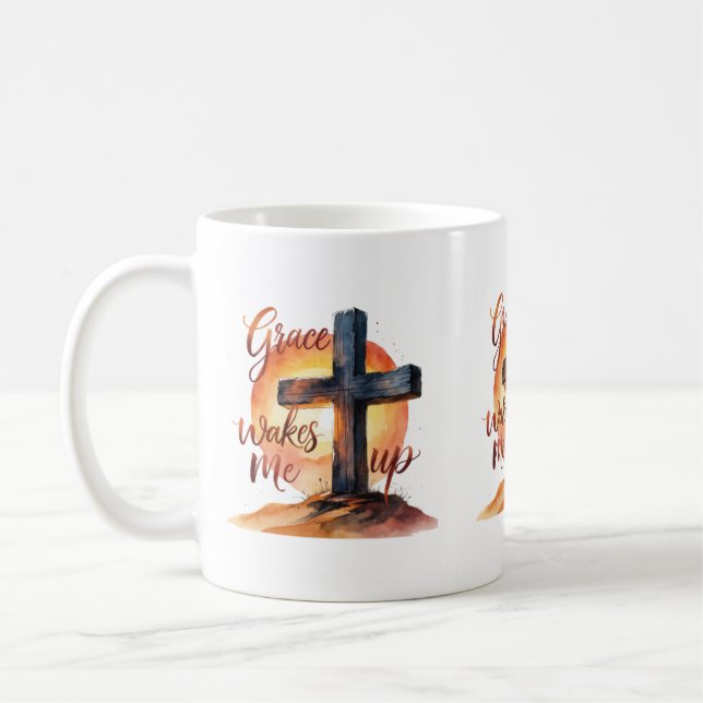 Grace Wake mig upp Mugg (Vänster)