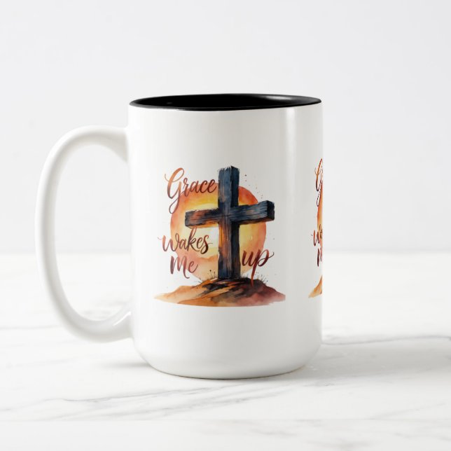 Grace Wake mig upp Mugg (Vänster)