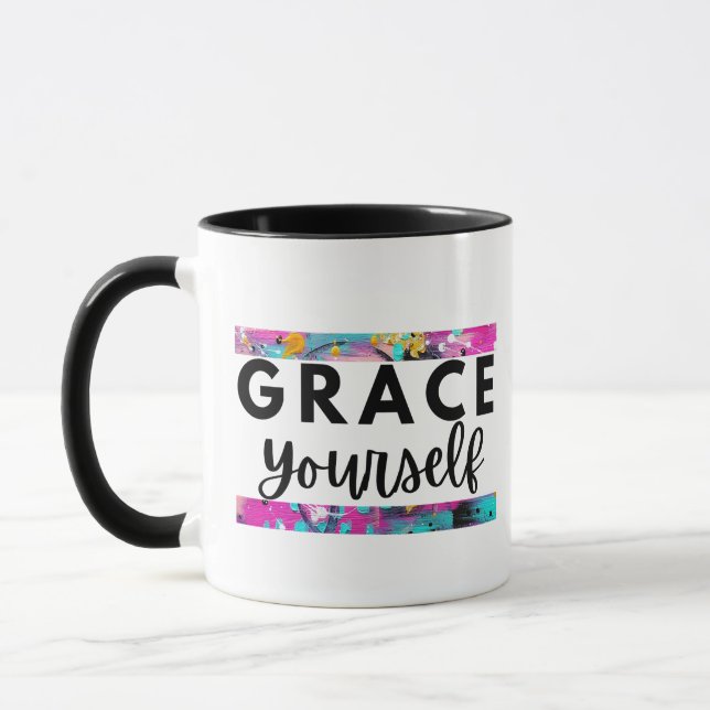 Grace Yourself Inspirational Mugg för kvinnor (Vänster)