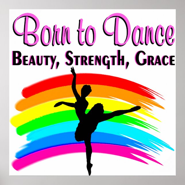 GRACEFUL BALLERINA DESIGN POSTER (Framsidan)