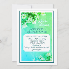 Graceful Beauty! Custom Bridal Shower Invitation Tack Kort