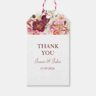 GRACEFUL Blooms Bröllop Presentetikett