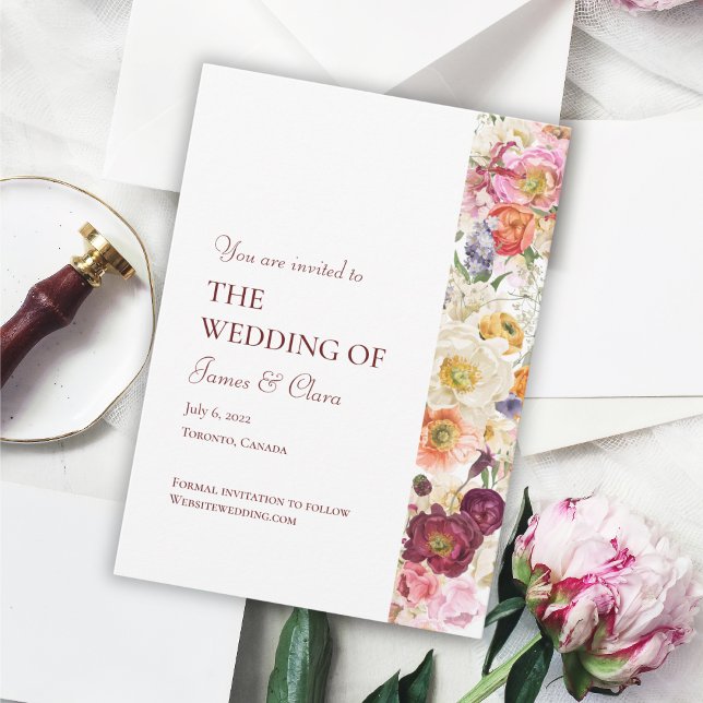 GRACEFUL Blooms bröllopsinbjudan 002 Inbjudningar (Skapare uppladdad)