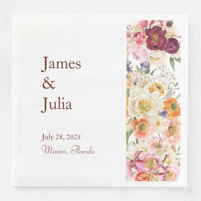 GRACEFUL Blooms Pappersservett (Framsida)