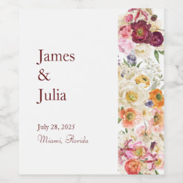 GRACEFUL Blooms Vinflaska Etikett