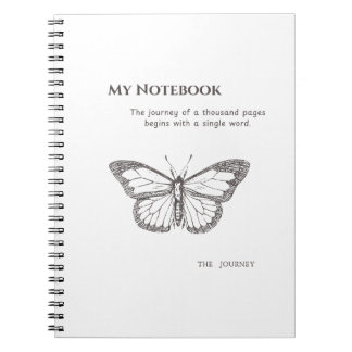 Graceful Butterfly Notebook for Daily Inspiration Anteckningsbok