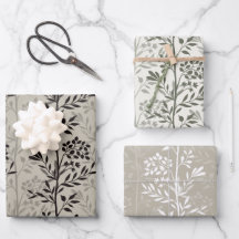 Graceful Floral Silhouettes Modern Botanical