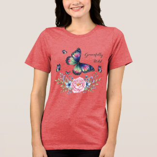 'Gracefully Wild'- dgn av Maaya Prints, Dam T Shirt