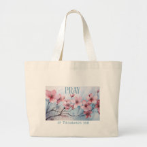 GraceGear - Pray Tote Bag Blue Text
