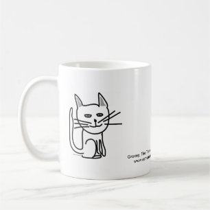 Graceys lyckliga katt! kaffemugg