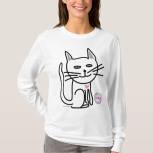 Graceyss tar copyrightt på den lyckliga katten f t shirt