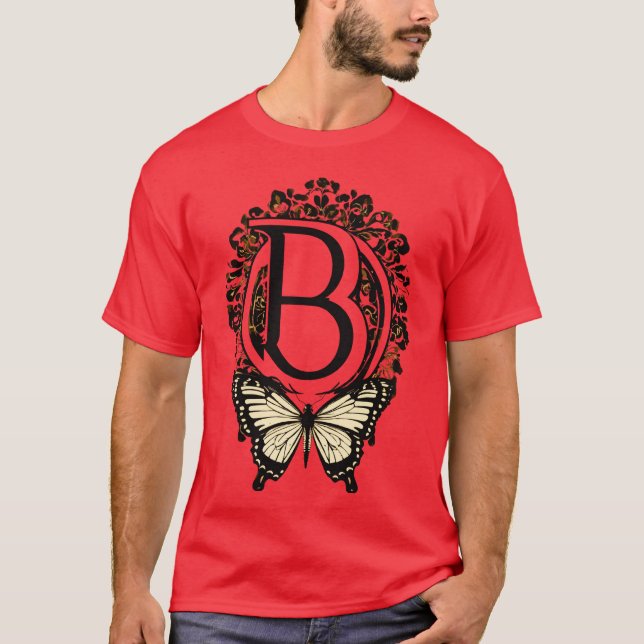 Gracful Butterfly Romantik T-Shirt (Framsida)
