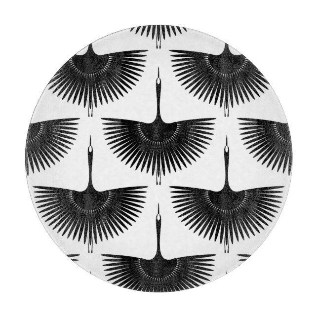 Gracful Crane: Oriental Bird Mönster (Framsidan)