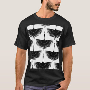 Gracful Crane: Oriental Bird Mönster T Shirt