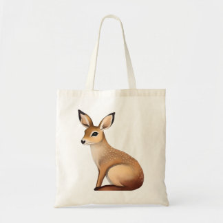 Gracful Fawn Illustration - Modern Woodland Charm Tygkasse