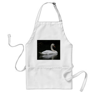 Gracful White Svan Apron Förkläde