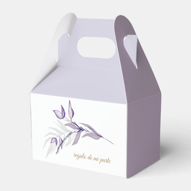 Gracias Follaje Púrpura Favor de fiesta Presentaskar (Framsidan Sidan)