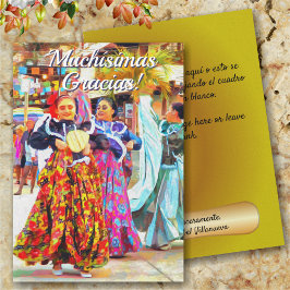 Gracias Mexican Festival Dancers 2549 Card Tack Kort