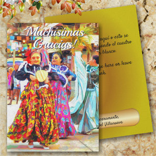 Gracias Mexican Festival Dancers 2549 Card Tack Kort