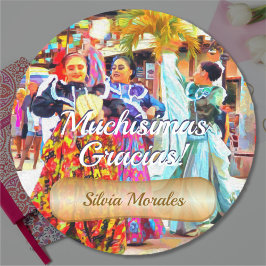Gracias Mexican Festival Dancers 2549 Runt Klistermärke