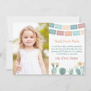 Gracias Mexican Fiesta Fall Födelsedagsfest Bild Tack Kort