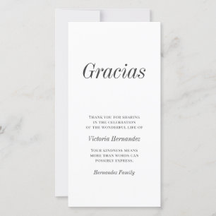 Gracias Modern Typography Memorial Tack