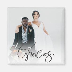 Gracias Photo Tack Favor Magnet