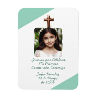 Gracias por Celebrar Mi Primera Comunión con Foto Magnet
