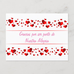 Gracias por ser parte de Nuestra Alegria Note Card Vykort