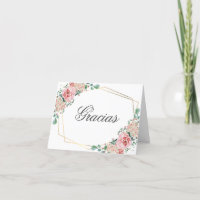 GRACIAS por venir Rosa Spain Quinceañera Quince