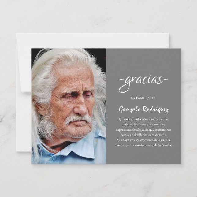 Gracias Simpatia | Spansk sympati Foto Tack Kort (Framsida)