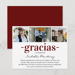 Gracias Simpatia Spansk sympati Fotokollage Tack Kort