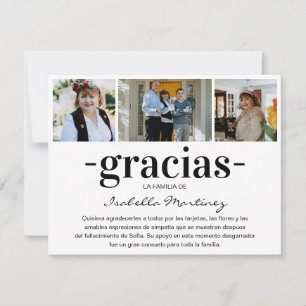 Gracias Simpatia Spansk sympati Fotokollage Tack Kort