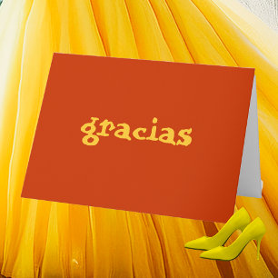 Gracias Spanska Tack Kort