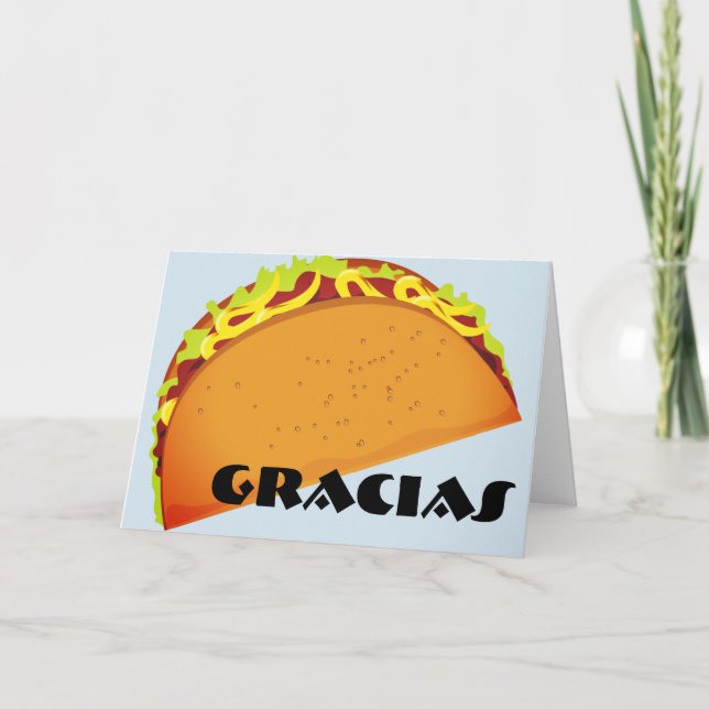 GRACIAS (Tack) Tack Kort (Framsida)