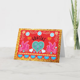 Gracias tackkortkort Papel Picado Tack Kort