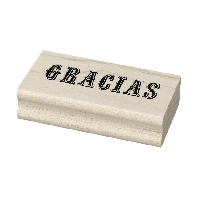 Gracias-wood frimärke stämpel (Stämpel)