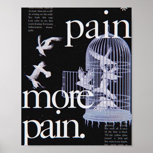 Gracie Abrams jag sa till dig Sak Lyrics Poster (Framsidan)