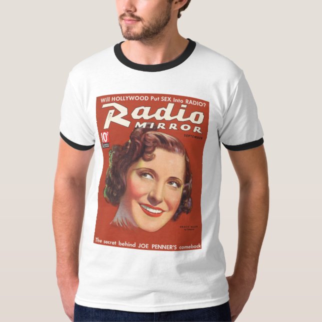 Gracie Allen radiosände spegelMag täcker 1936 Tee (Framsida)