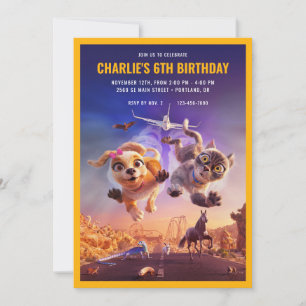 Gracie and Pedro: Husdjur till Räddingen Birthday Inbjudningar