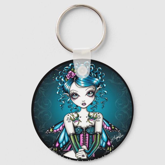 Gracie Couture Sväljer Tattoo Fairy Keychain Nyckelring (Framsida)