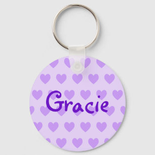 Gracie in Lila Nyckelring