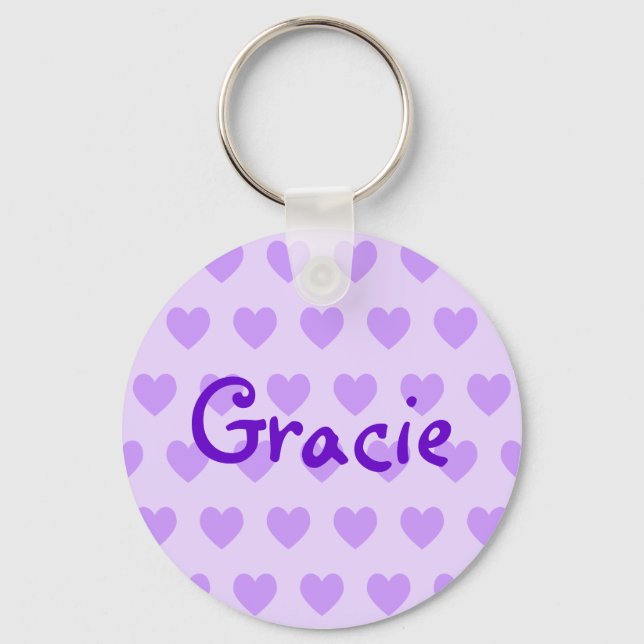 Gracie in Lila Nyckelring (Framsida)