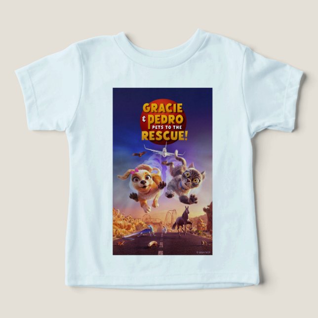 Gracie & Pedro: Husdjur till Räddingen! T Shirt (Design Framsida)