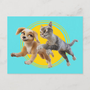 Gracie & Pedro Unleaschad Vykort