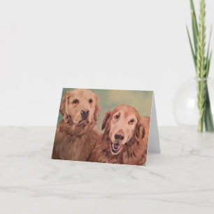 Gracie & Wesley - älsklings- porträtt Notecard Kort