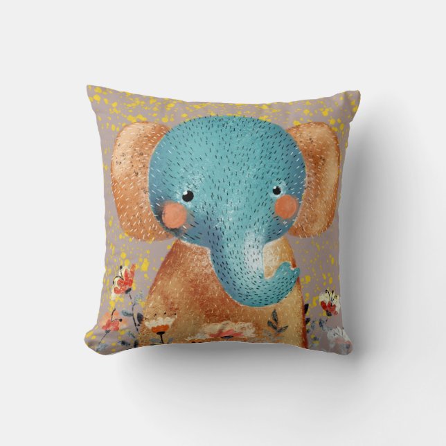 Graciös elefant i det vilda kudde (Framsida)